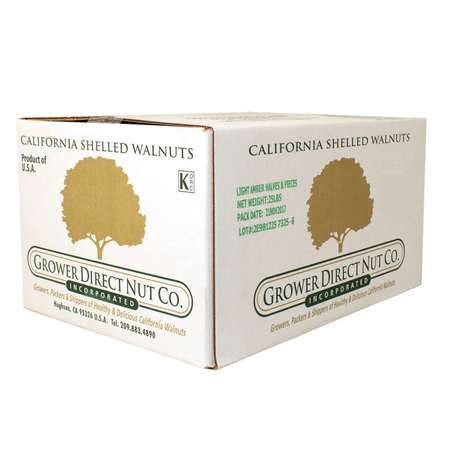 COMMODITY NUTMEATS Commodity Light Amber Combo Walnut Halves & Pieces 25lbs 497405